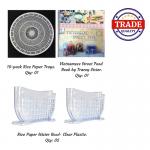 rice paper roll tradie set Three- Clear Water Bowl - Book Tracey Lister